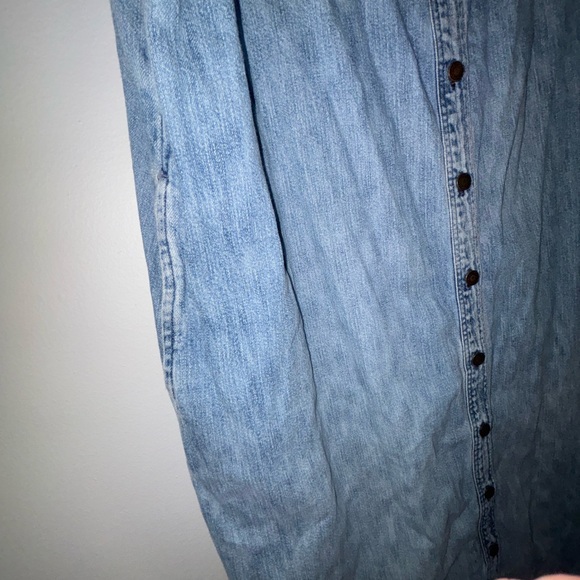 L.L. Bean Blue Denim Midi Dress - Picture 8 of 8